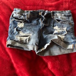 Aeropostale Jean shorts dark blue wash